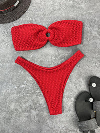 Bohemian Strapless Bikini Set