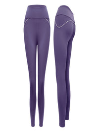 High Elastic Contrast Binding Yoga Pants