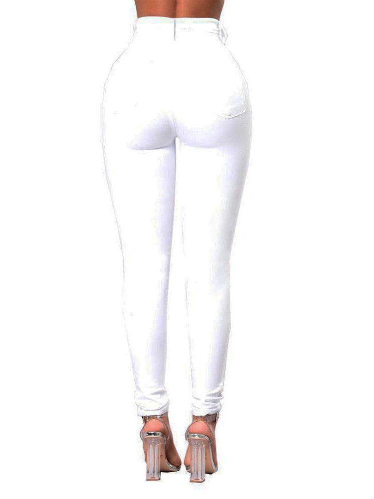 Modische Skinny Jeans mit hoher Taille und hohem Stretchanteil für Damen