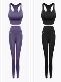 High Elastic Contrast Binding Yoga Pants