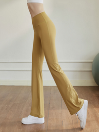 Pantalon de yoga évasé taille haute Espresso Sport Sculpt