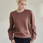 Oversized Crewneck Sweatshirt with Elasticated Hems