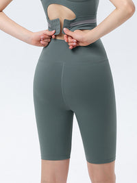 Dames taille bedrukte gym shorts