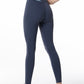 Yogabroek met hoge taille en contrasterende patchdetails