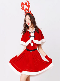 Festive Reindeer Christmas Dress Set