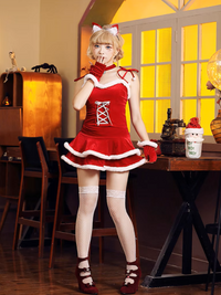 Festive Velvet Santa Dress