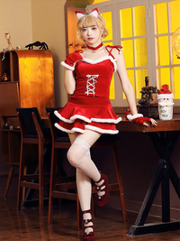 Festive Velvet Santa Dress