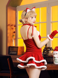 Festive Velvet Santa Dress