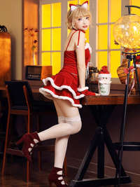 Festive Velvet Santa Dress