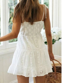 Women's Hollow Out Embroidery Sundress