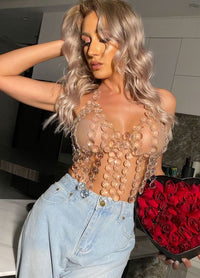 Transparent Acrylic Sexy Chest Chain Body Chain