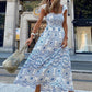 Floral Embroidey Summer Beach Dress Women Casual Holiday Bohemian Dress Boho Sundress Maxi Long Vestidos Fashion Clothes