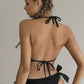 Sequin Bow Decor Lingerie Bikini Set