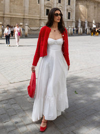 Long Maxi Sundress in White