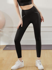 High Elastic Contrast Binding Yoga Pants