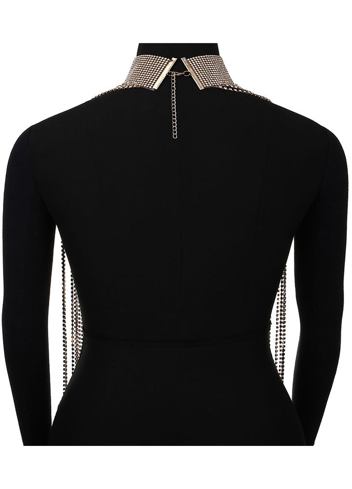 Luxe Strass Sexy Elegante Strand Banketfeest Diamanten Metalen Lichaamssieraden Tops