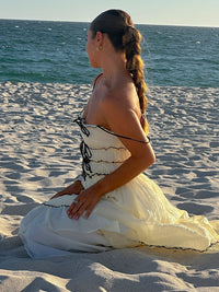 Robe d'été longue style plage