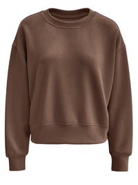 Oversized Crewneck Sweatshirt with Elasticated Hems