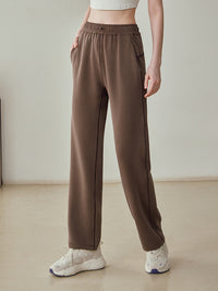 Drawstring Waist Wide Leg Joggers