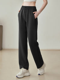 Drawstring Waist Wide Leg Joggers