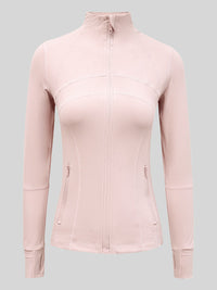 Dames Slim Fit Full Zip Atletische Jassen