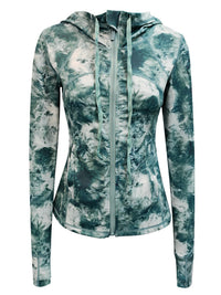 Women's Zip Up Sports Jacket in Digital Print