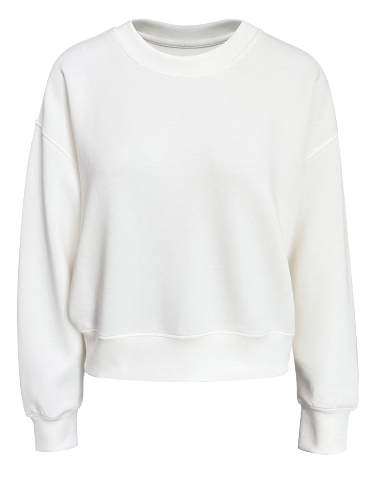 Oversized Crewneck Sweatshirt with Elasticated Hems