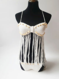 Women's Fringe Two Piece Crochet Bikini Set