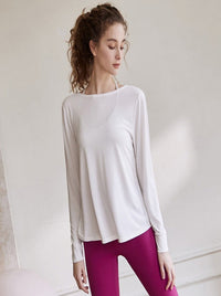 Vrijetijdskleding Voorkant Achterkant Intersect Cropped Smock Top