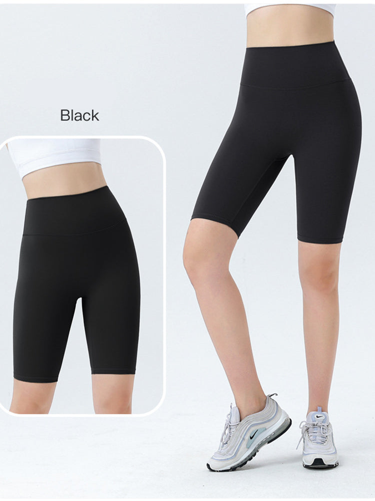 Short de sport taille haute pour femme