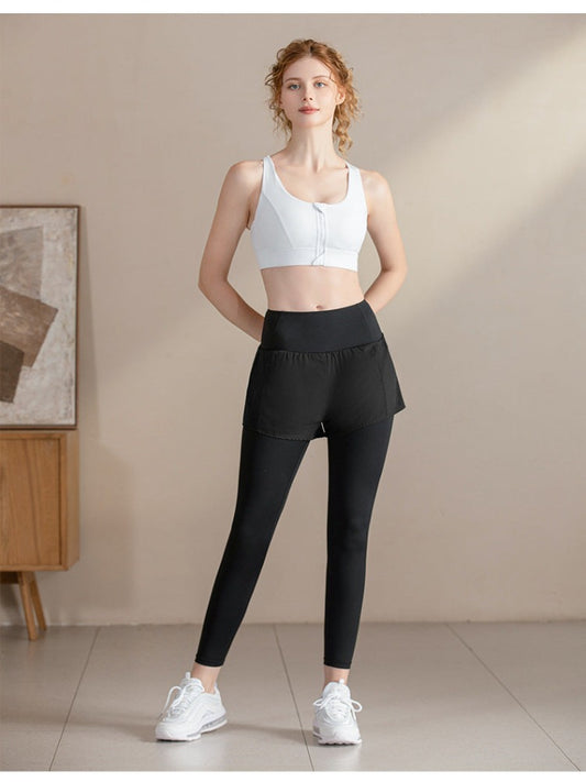 Fashion Leisure Running Exercise Fitness Waist Pocket Yoga Long Pants