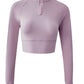 Women's Slim Fit Half Zip Sports Top