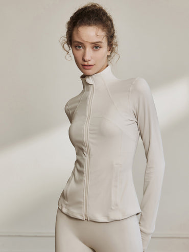 Women's Stand-up Collar Long Sleeve Sports Top