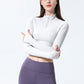 Women's Slim Fit Half Zip Sports Top