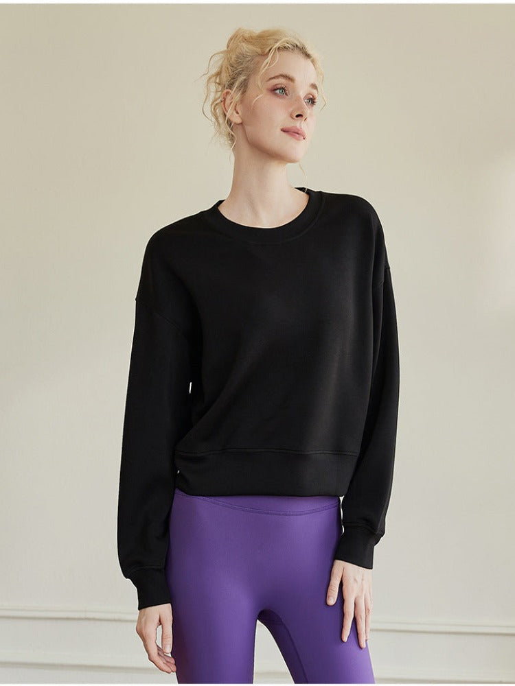 Oversized Crewneck Sweatshirt with Elasticated Hems