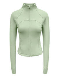 Women's Stand-up Collar Long Sleeve Sports Top