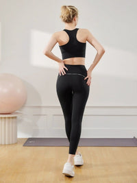 High Elastic Contrast Binding Yoga Pants