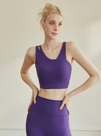 Soutien-gorge de sport avec tapis de poitrine fixe, vêtements de yoga, vêtements de fitness