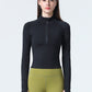 Dames Slim Fit Half Zip Sporttop