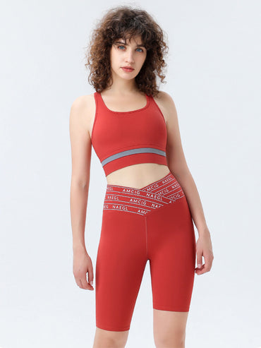 Dames Hook Design Gym Crop Top