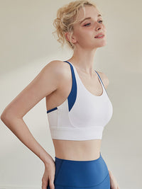 Contrast Binding Tie Detail Crop Top