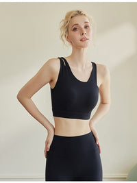 Soutien-gorge de sport avec tapis de poitrine fixe, vêtements de yoga, vêtements de fitness