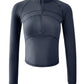 Women's Slim Fit Half Zip Sports Top