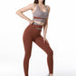 High Waist Contrast Patch Detail Yoga Pants