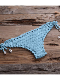 Ensemble bikini bohème fait main au crochet