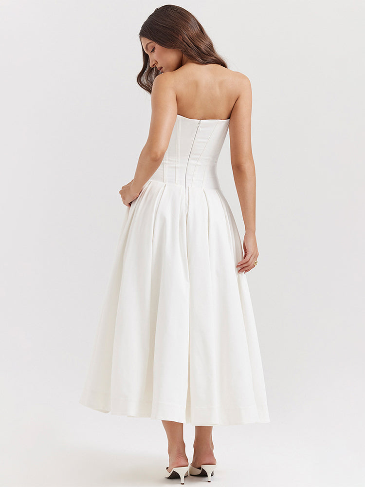 Women's Midi Strapless Dress