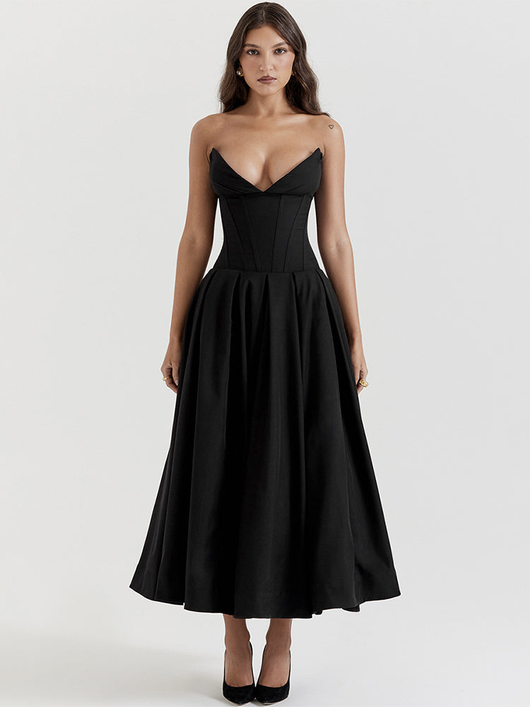 Women's Midi Strapless Dress