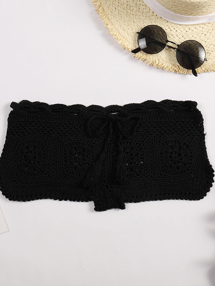 Handmade Crochet Bohemian Shorts Beach Vacation Swimsuit Women Knitted Skinny Sexy Clothes
