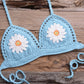 Bohemian Handmade Crochet  Flowers Bikinis Set