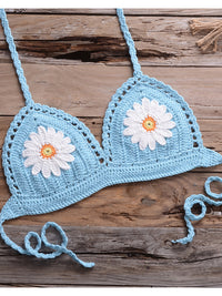 Ensemble bikini bohème fait main au crochet